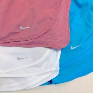 Nike Dri-Fit athletic running shorts. Set of 3.